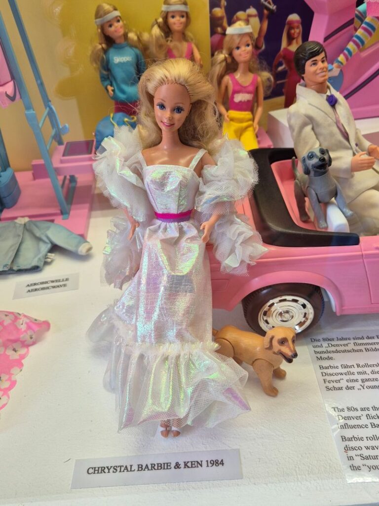 Crystal Barbie in the toy museum